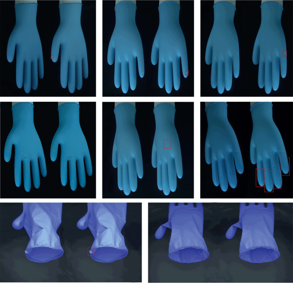 Defect Detection Diagram for Nitrile Gloves